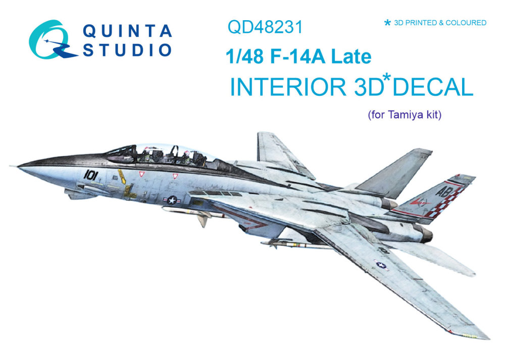 1/48 F-14A Late 3D-Print&col.Interior (TAM)