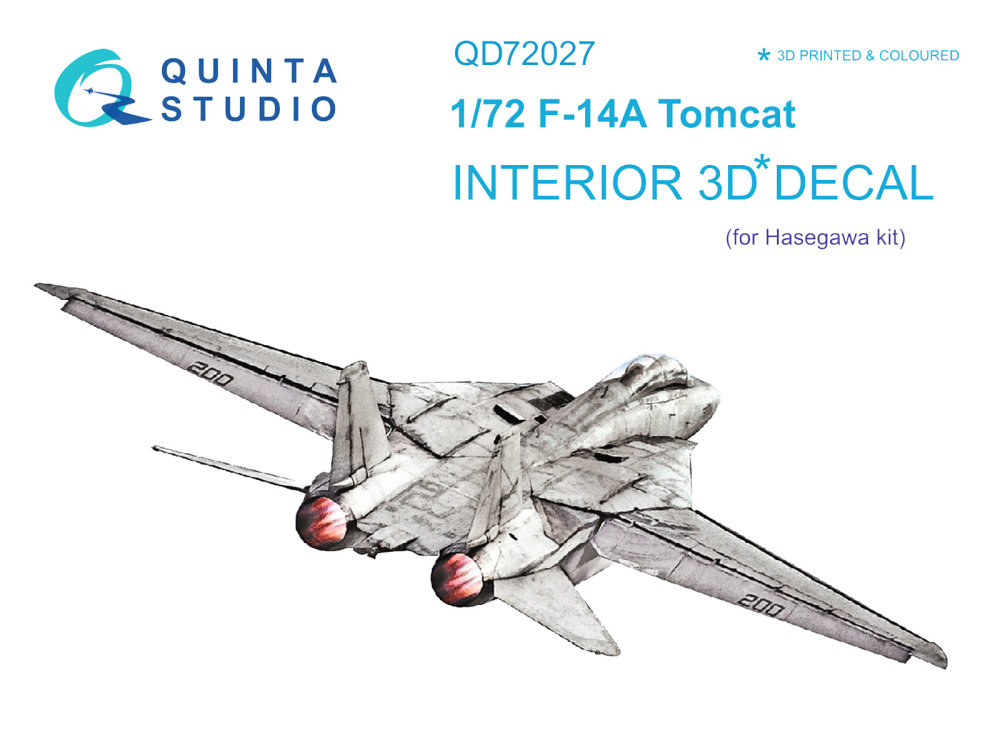 1/72 F-14A 3D-Print&col.Interior (HAS)