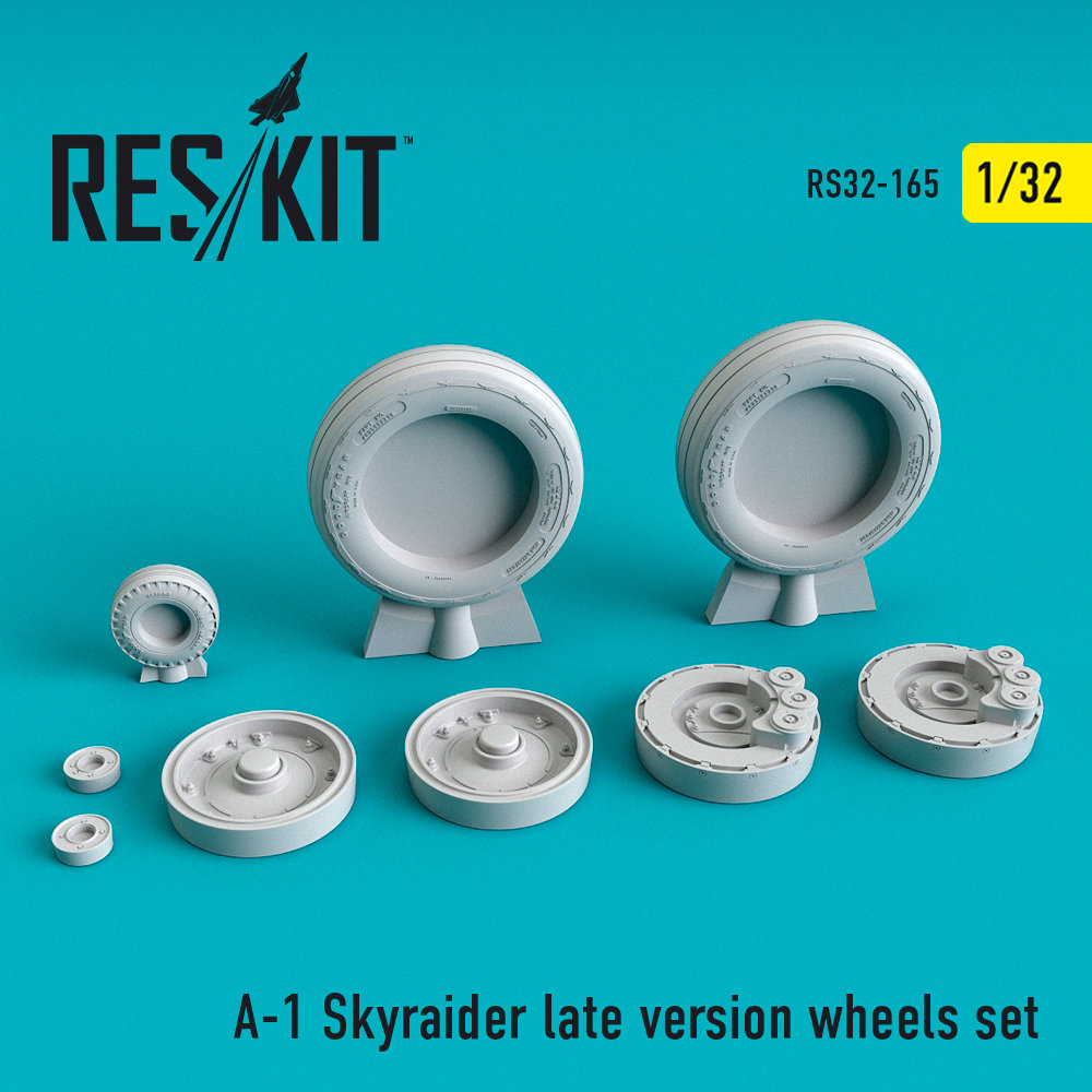 1/32 A-1 Skyraider late version wheels set 