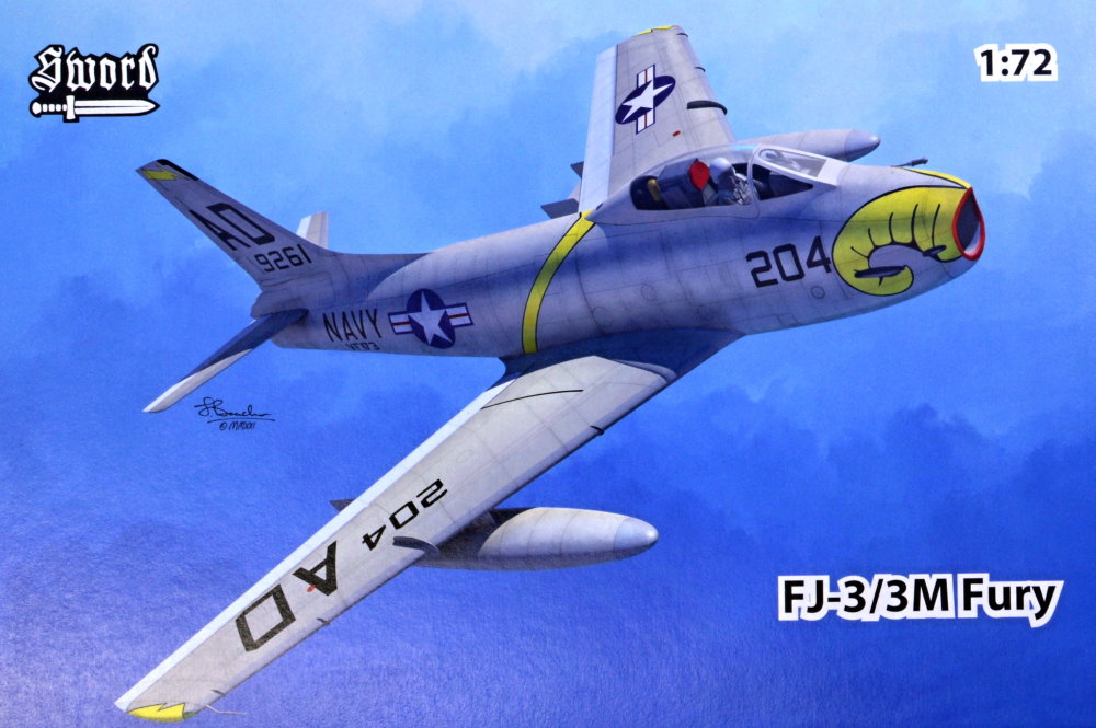 1/72 FJ-3/M  Fury (3x camo)