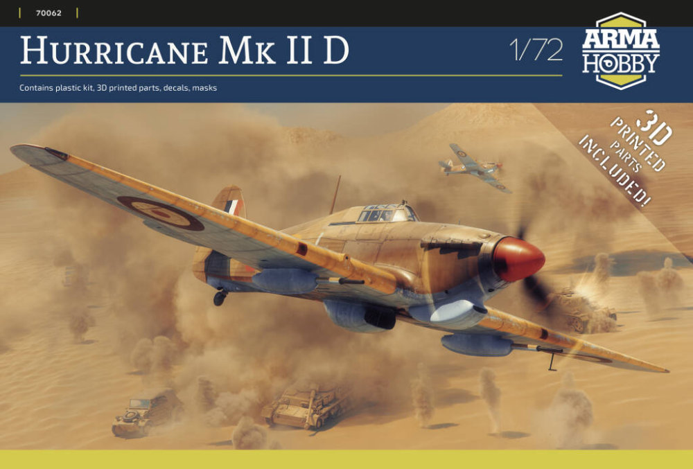 1/72 Hurricane Mk II D (5x camo)