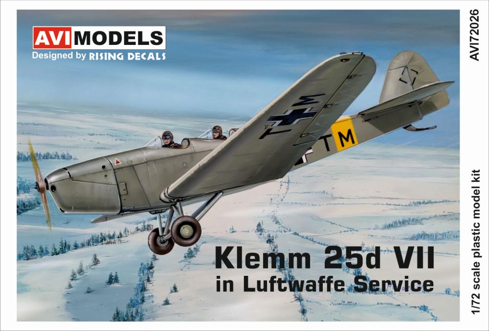 1/72 Klemm 25d VII in Luftwaffe Service (4x camo)