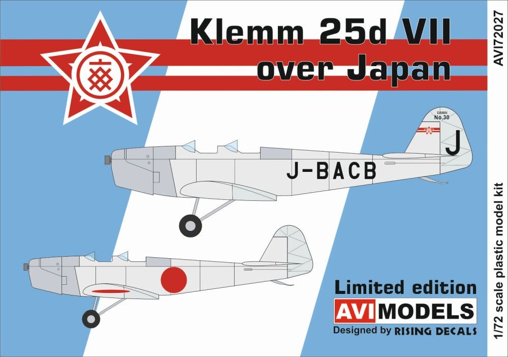 1/72 Klemm 25d VII over Japan, 1935-1937 (2x camo)