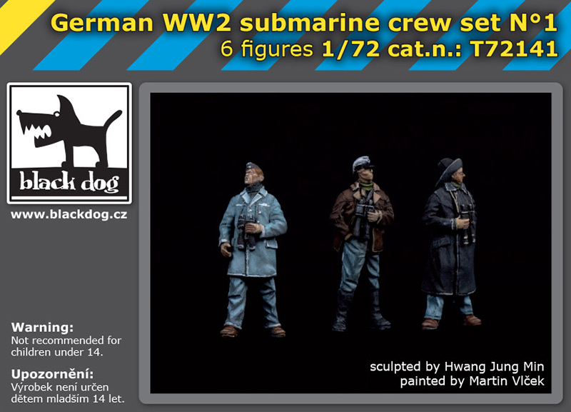 1/72 German WWII submarine crew set No.1 (6 fig.)