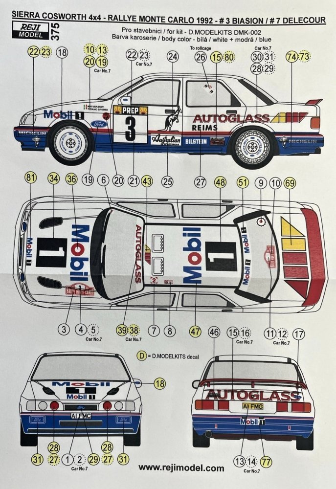 1/24 Sierra Cosworth 4x4 Rallye Monte Carlo 1992