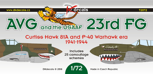 1/72 AVG and the USAAF 23rd FG (25x camo) re-issue