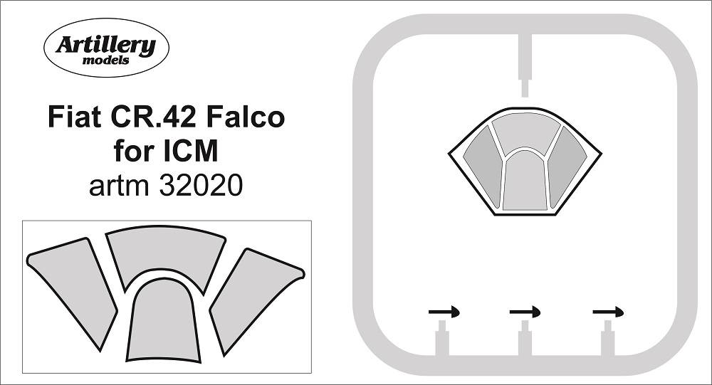 1/32 Masks for Fiat CR.42 Falco (ICM)