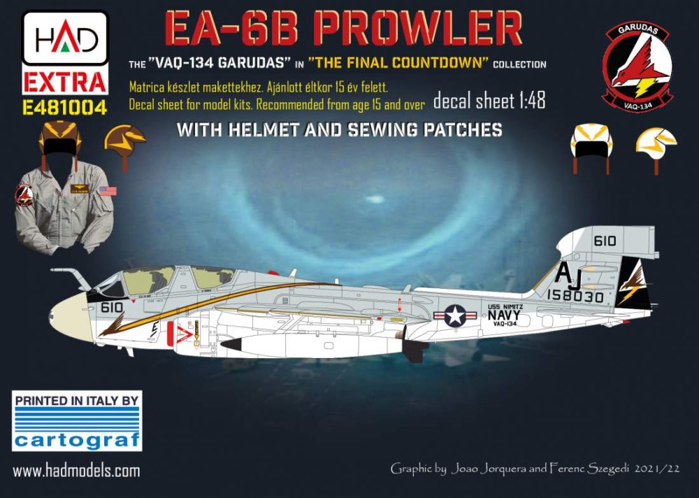 1/48 Decal EA-6B Prowler 'Final Countdown Movie'