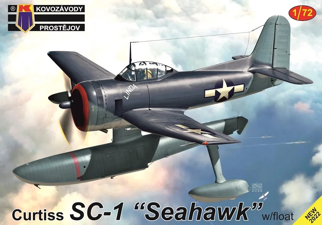 1/72 Curtiss SC-1 Seahawk w/ float (3x camo, SMER)