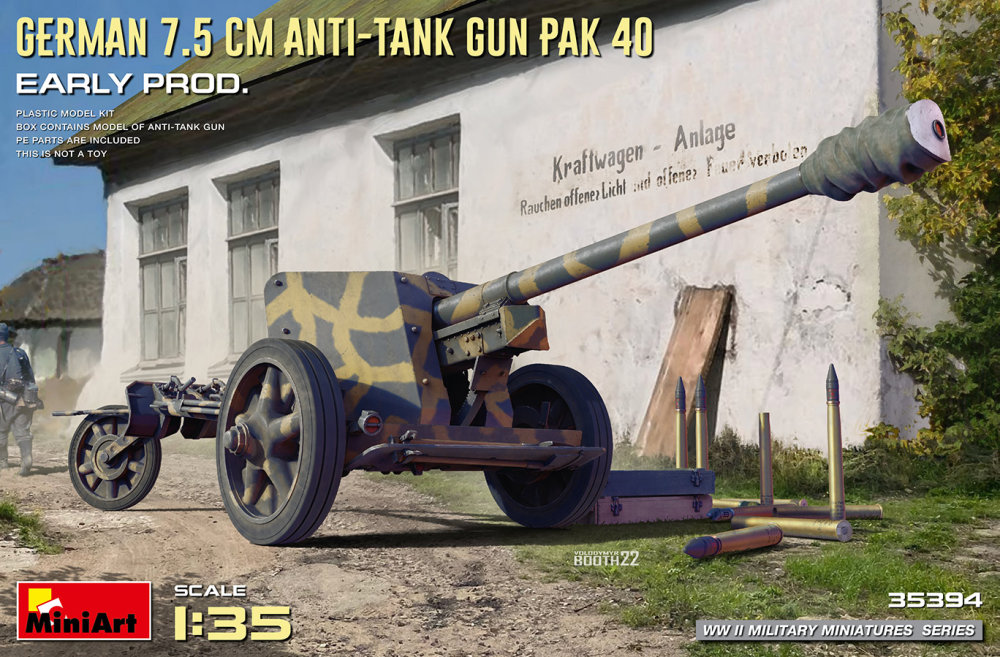1/35 German 7,5 cm Anti-Tank Gun PAK 40 Early