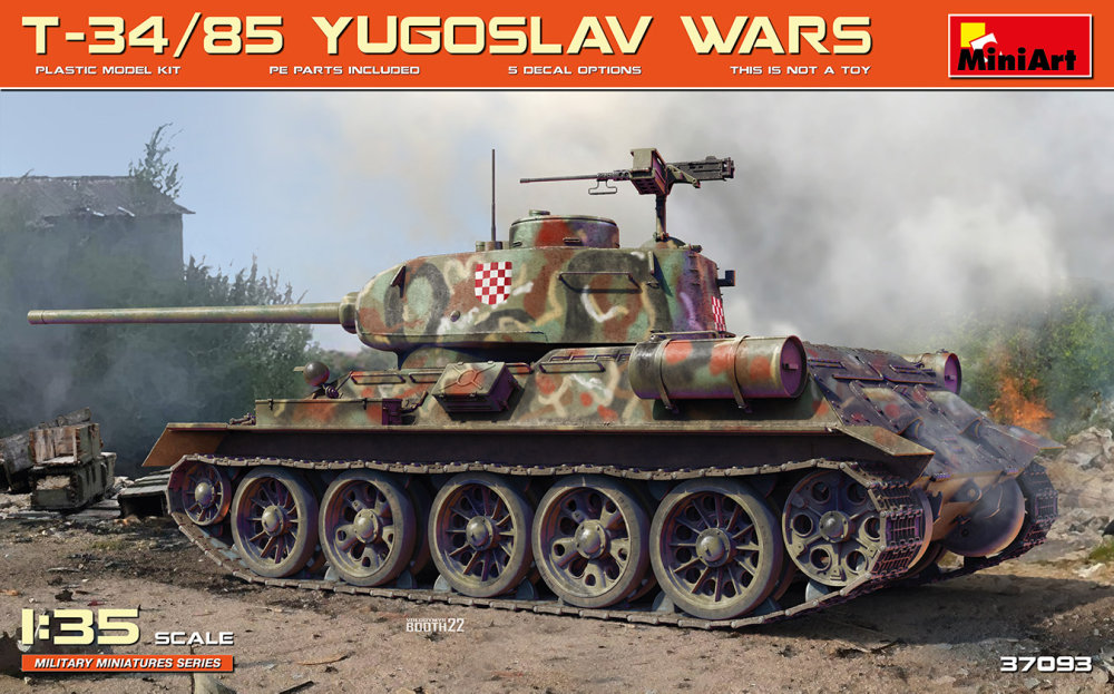 1/35 T-34/85 Yugoslav Wars (5x camo)