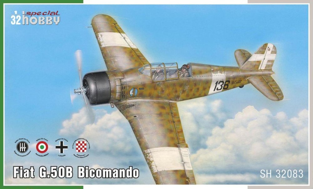 1/32 Fiat G.50B Bicomando (4x camo)