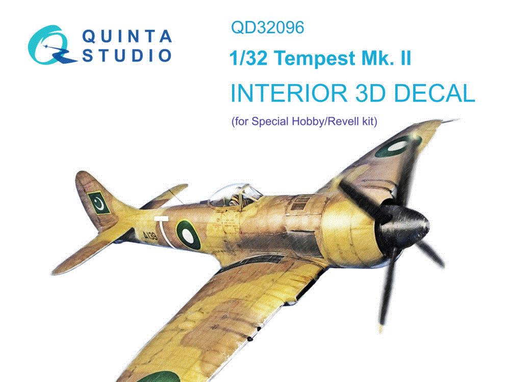 1/32 Tempest Mk.II 3D-Printed & col.Interior (SPH)