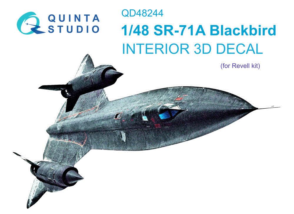 1/48 SR-71A 3D-Printed & col.Interior (REV)