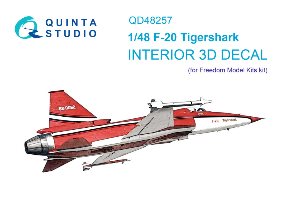 1/48 F-20 Tigershark 3D-Printed&col.Int. (FREED.)
