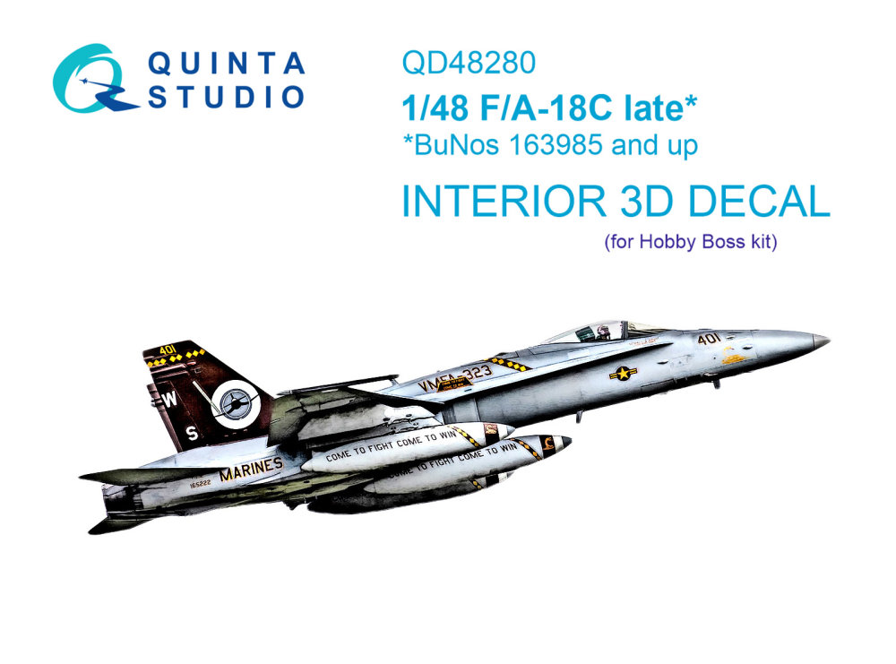 1/48 F/A-18C late 3D-Print & col. Inter. (HOBBYB)