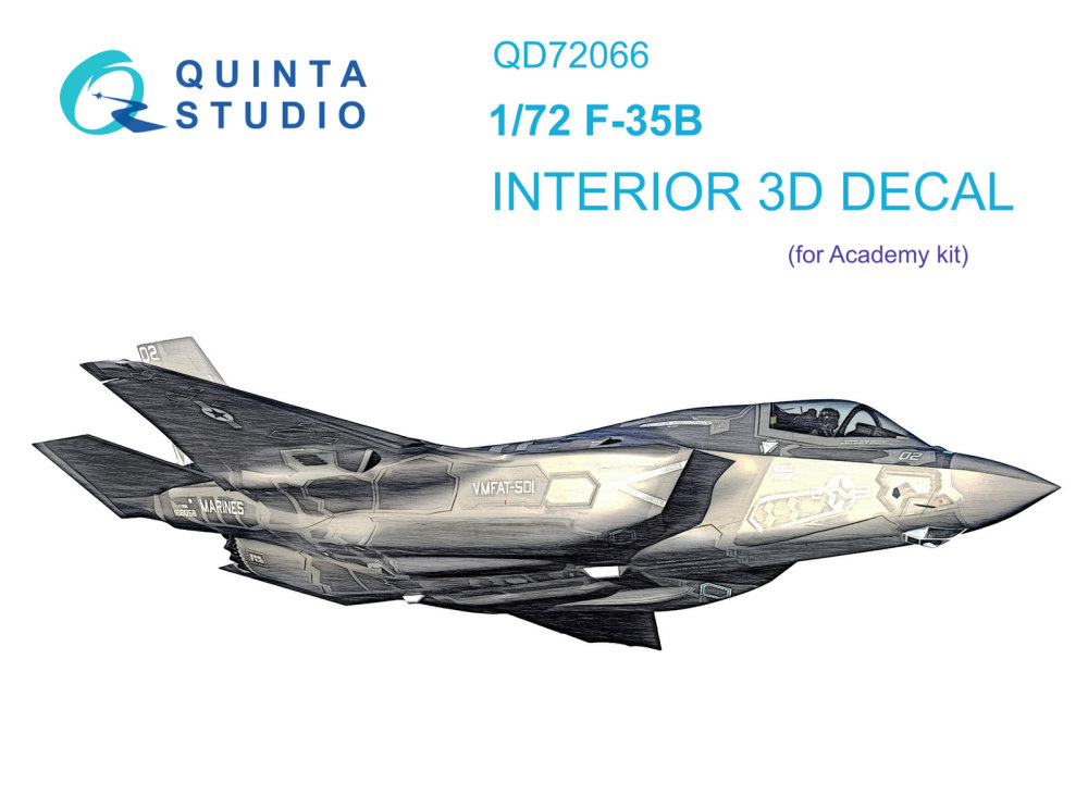 1/72 F-35B 3D-Printed&col. Interior (ACAD)