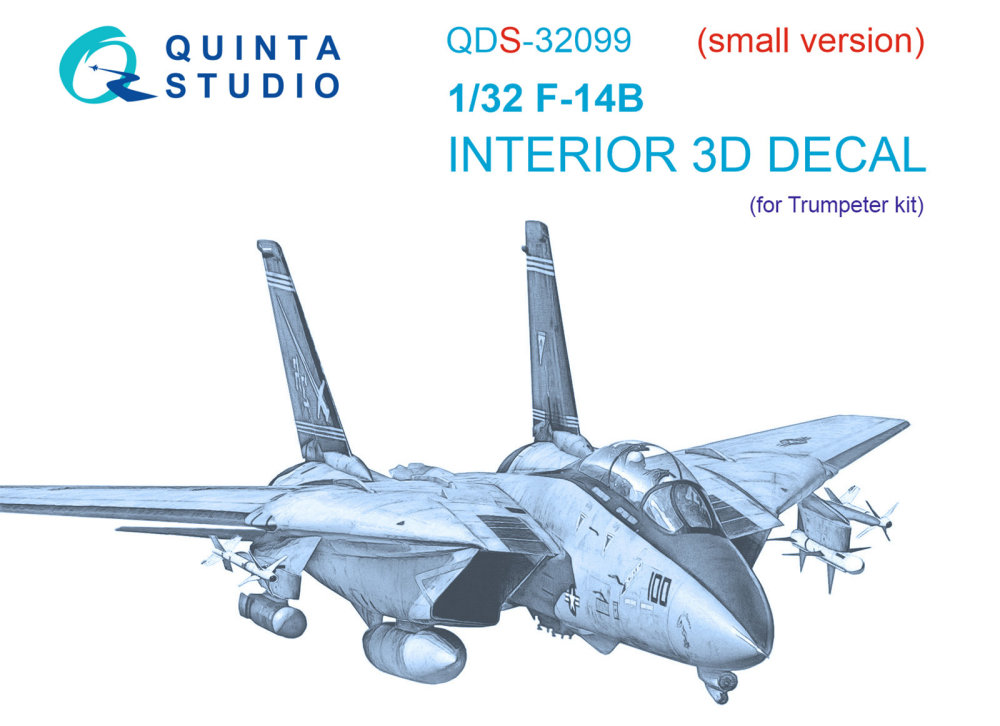 1/32 F-14B 3D-Printed&col. Interior (TRUMP) SMALL