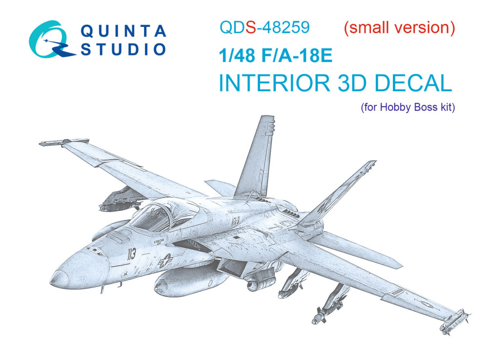 1/48 F/A-18E 3D-Printed & col.Int. (HOBBYB) SMALL