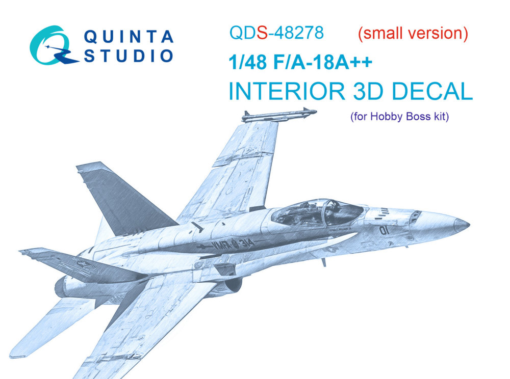 1/48 F/A-18A++ 3D-Print&col.Inter.(HOBBYB) SMALL