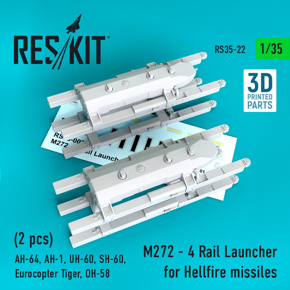 1/35 M272 - 4 Rail Launcher for Hellfire missiles 