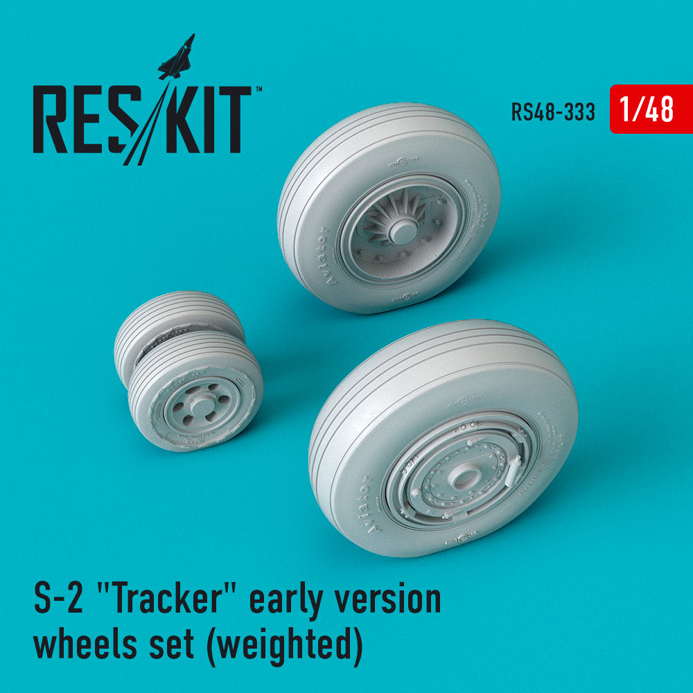 1/48 S-2 'Tracker' early version wheels (weighted)