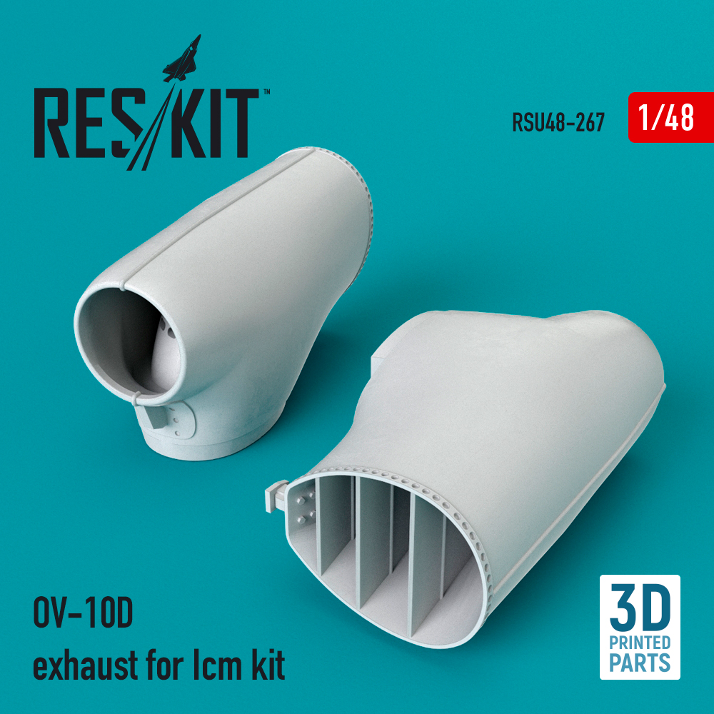 1/48 OV-10D exhaust (ICM) 3D-Print