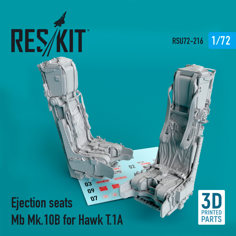 1/72 Ejection seats Mb Mk.10B for Hawk T.1A 3D