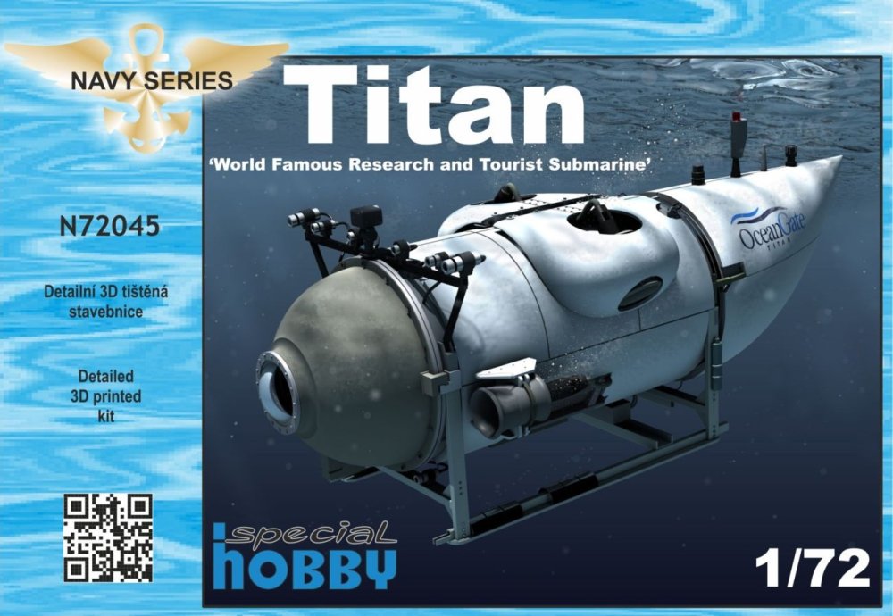 1/72 Titan World Famous Research&Tourist Submarine