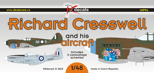 1/48 Richard Cresswell and his aircraft (3x camo)