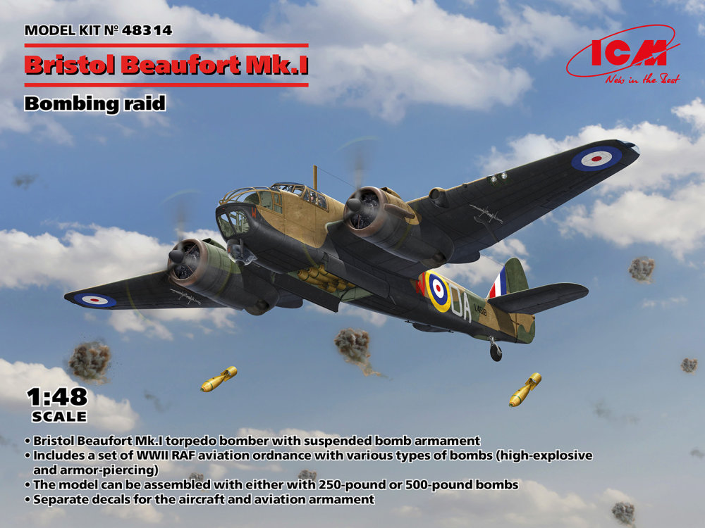 1/48 Bristol Beaufort Mk.I Bombing Raid