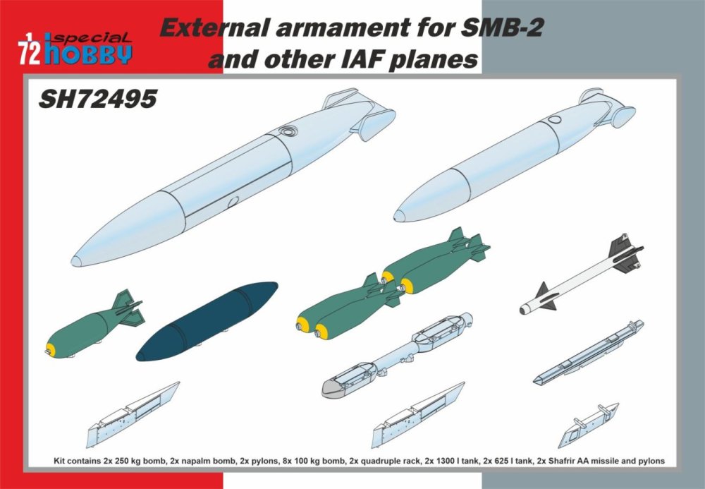 1/72 External Armament Set for SMB-2 & IAF planes