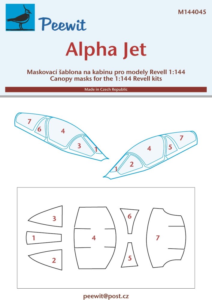 1/144 Canopy mask Alpha Jet (REV)