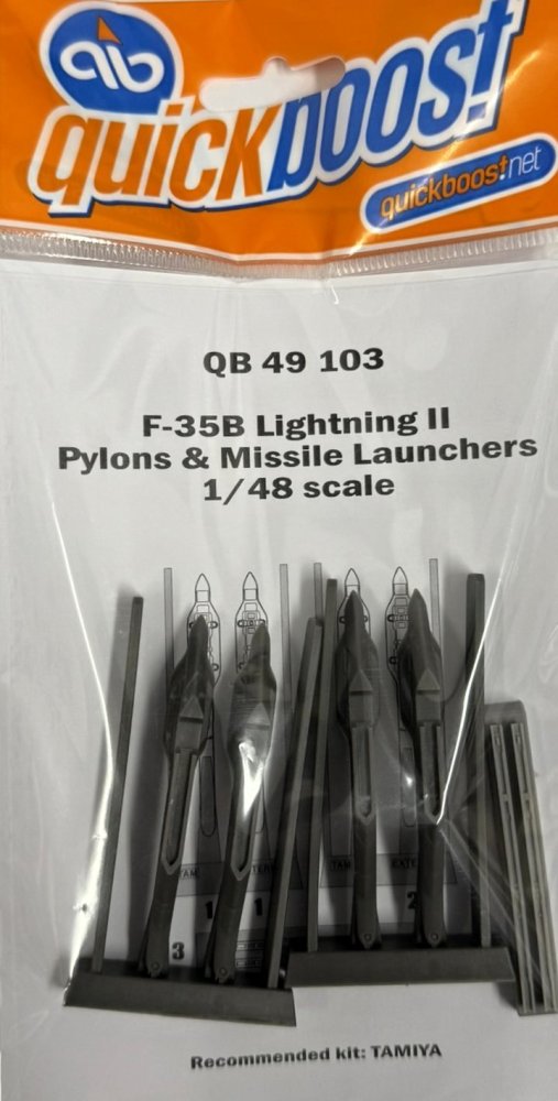 1/48 F-35B Lightning II pylons & missile launchers