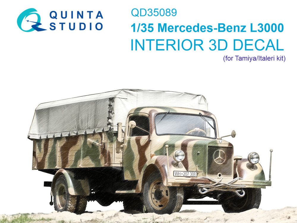 1/35 Mercedes-Benz L3000 3D-Print.&col.Interior