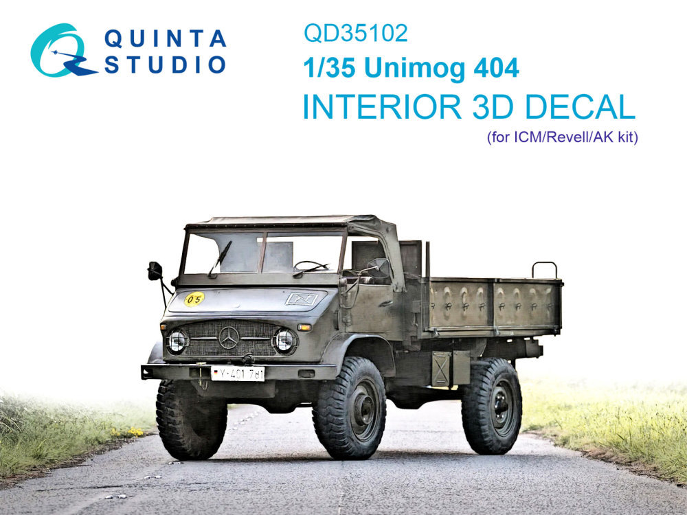 1/35 Unimog 404 3D-Print.&col.Interior (ICM)