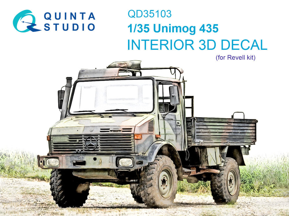 1/35 Unimog 435 3D-Print.&col.Interior (REV)