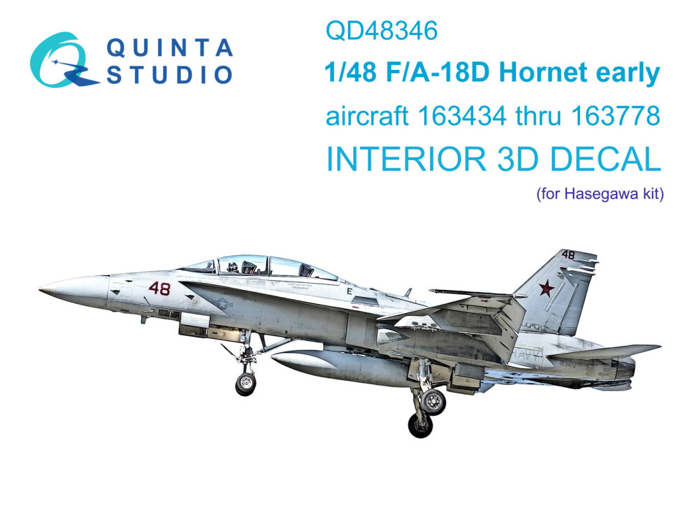 1/48 FA-18D early 3D-Print.&col.Interior (HAS)