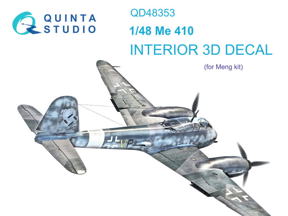 1/48 Me 410 3D-Print.&col.Interior (MENG)