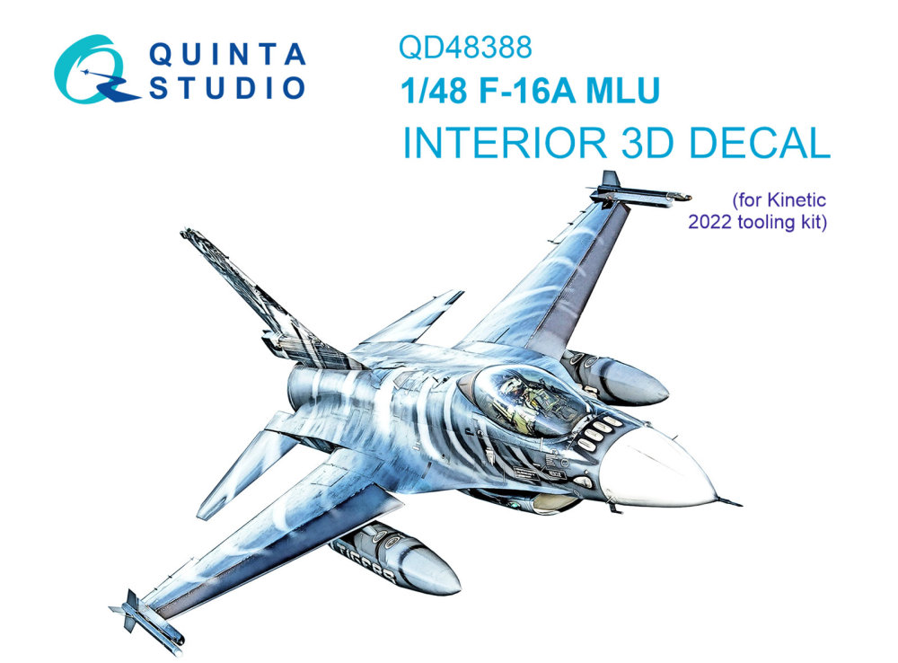 1/48 F-16A MLU 3D-Print.&colour.Interior (KIN)