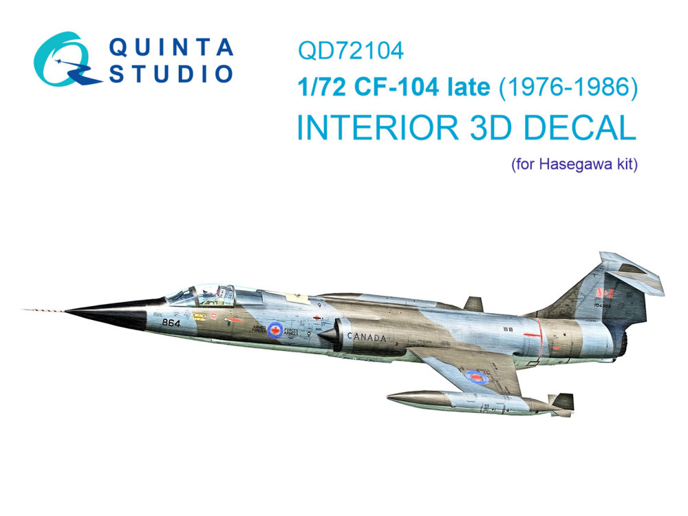 1/72 CF-104 late 3D-Print.&col.Interior (HAS)
