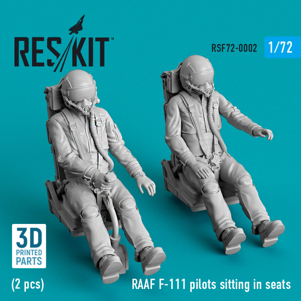 1/72 RAAF F-111 pilots sitting in seats (2 pcs.)