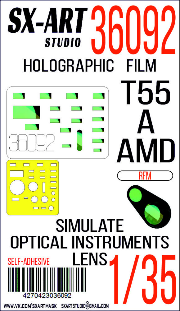 1/35 Holographic film T-55 A/AMD (RFM)