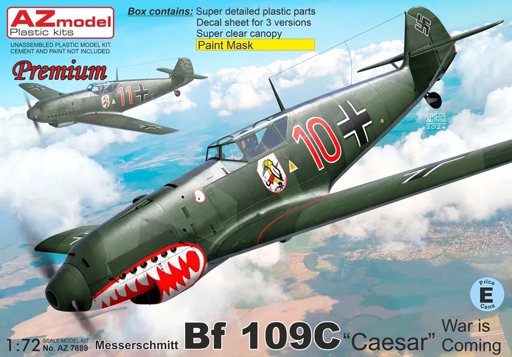 1/72 Messerschmitt Bf 109C 'Caesar' (3x camo)