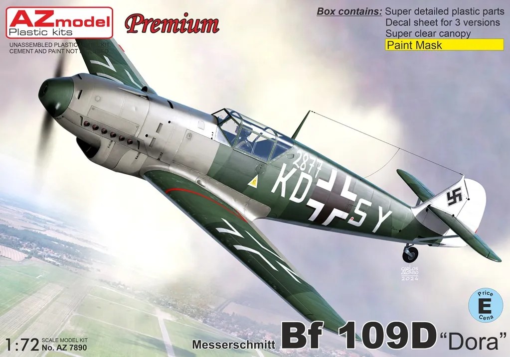 1/72 Messerschmitt Bf 109D 'Dora' (3x camo)