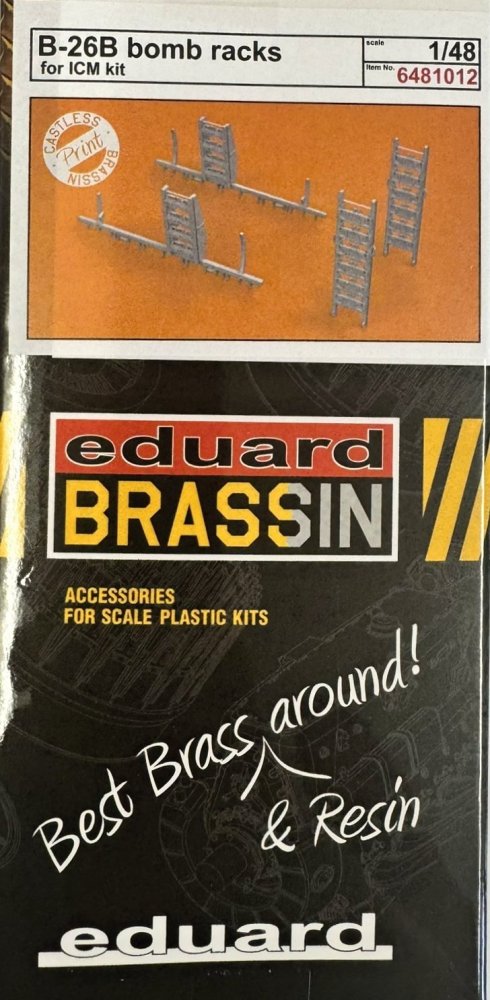 BRASSIN 1/48 B-26B bomb racks PRINT (ICM)