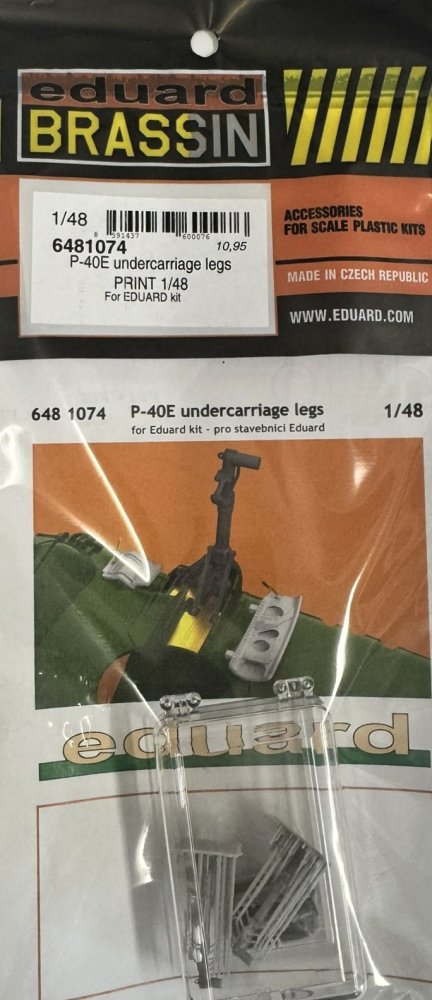 BRASSIN 1/48 P-40E undercarriage legs PRINT (EDU)