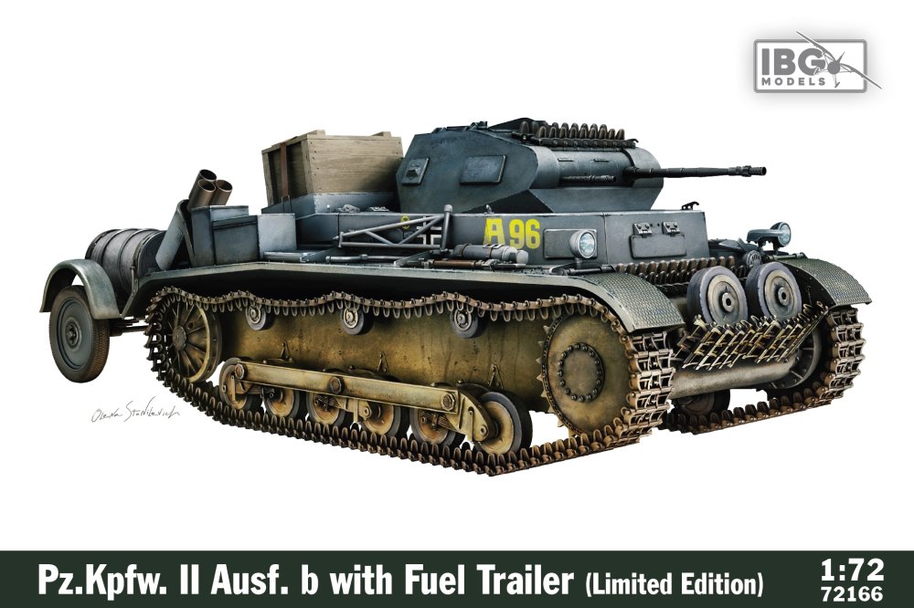 1/72 Pz.Kpfw. II Ausf. B w/ Fuel Trailer (Lim.Ed.)