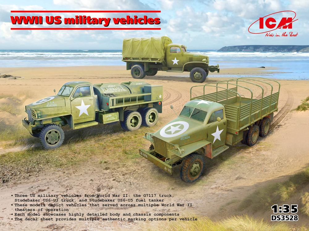 1/35 US military vehicles WWII (3 kits)