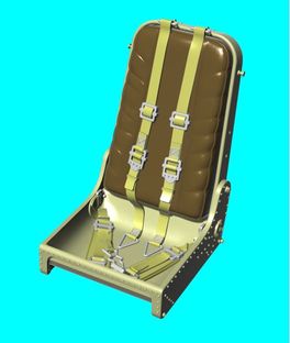 1/72 Me 262 seat (AIRF/HAS) 3D-Printed